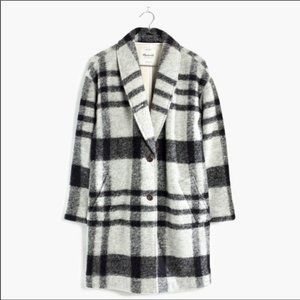 Madewell Plaid Sherpa Coat